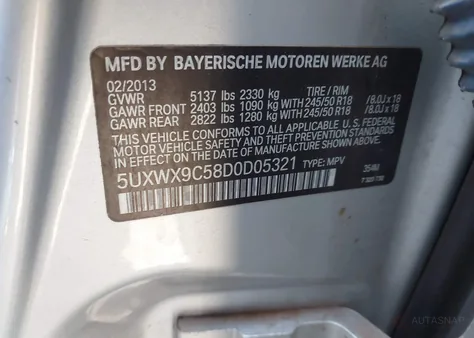 5UXWX9C58D0D05321